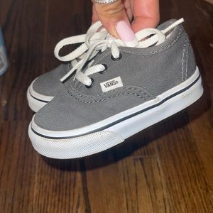 New without box, never worn Gray Vans